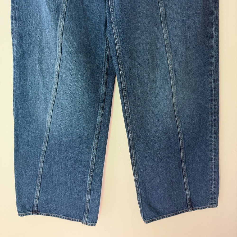 Madewell Superwide Leg Jeans High Waist Cotton Blue Denim Size 29 - Picture 12 of 12